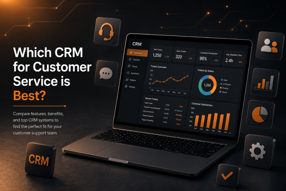 Best CRM for customer service, support, and business needs.